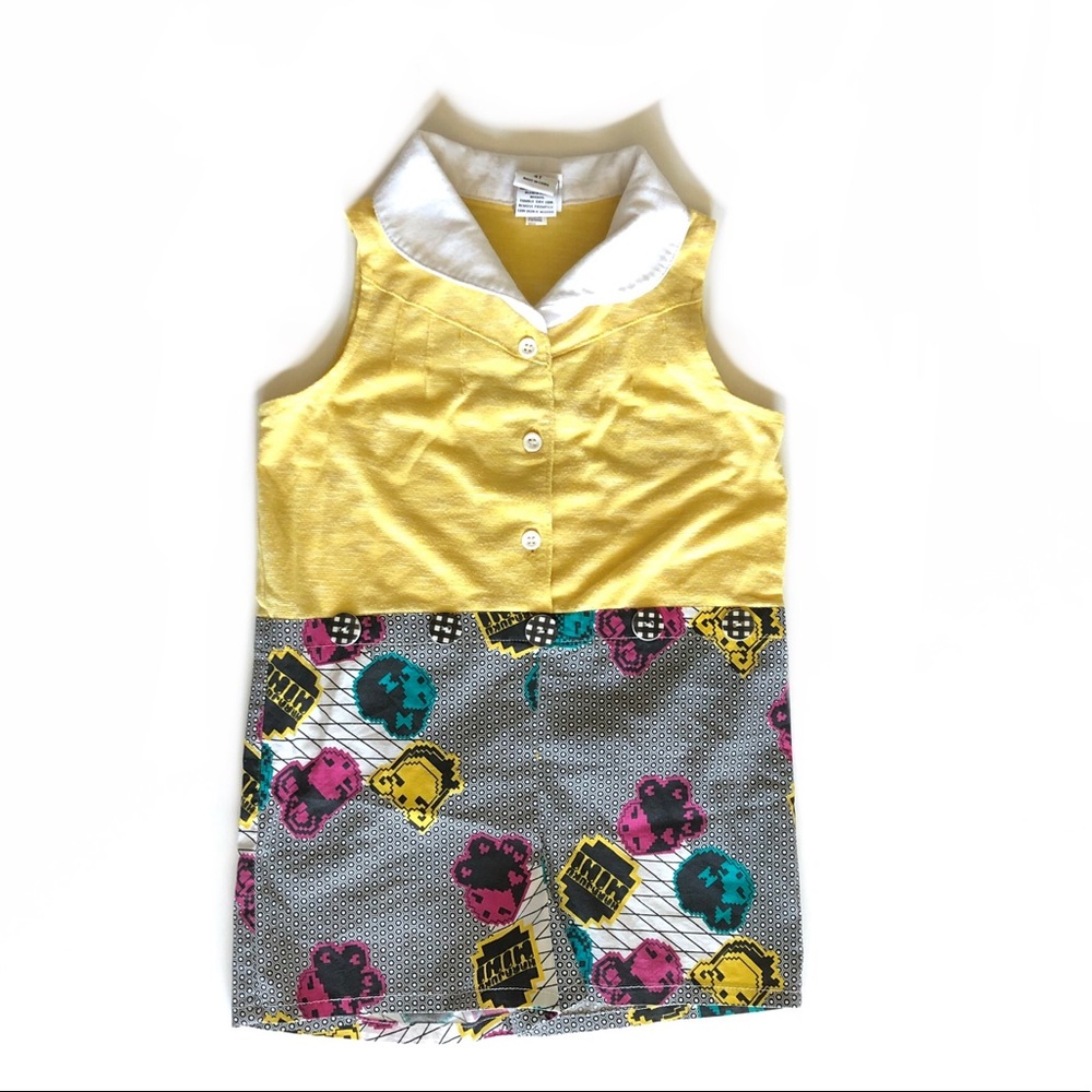 HARAJUKU Yellow Romper Shorts